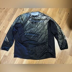 Mtx Black and Gray Long Sleeve Jersey